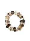 Santangelo Mother-of-pearl Lento Ring In Brown