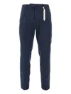 Santaniello Arechi Gabardine Trousers In Blue