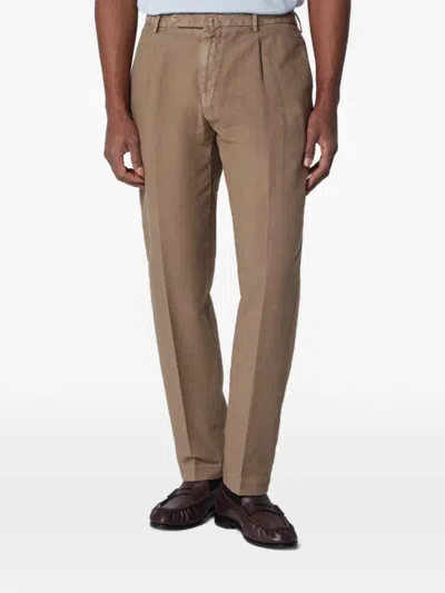 Santaniello Arechi Pleated Trousers In Neutral