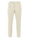 Santaniello Arechi Pressed Crease Trousers In Neutral