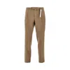 Santaniello Pleated-front Trousers In Brown