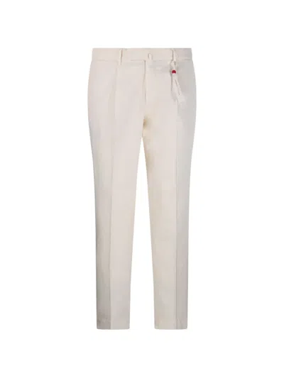 Santaniello Belt-loop Trousers In White