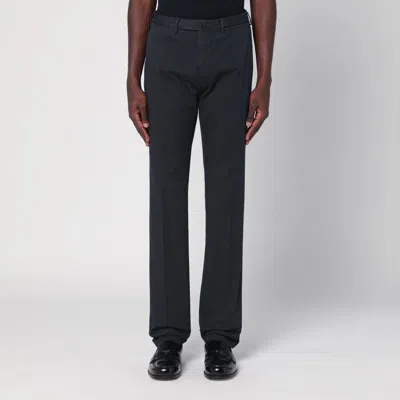 Santaniello Black Trousers In Cotton