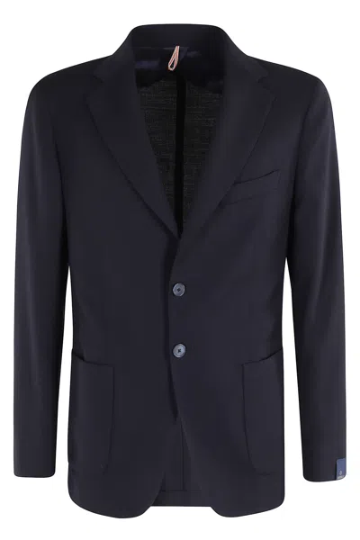 SANTANIELLO BLAZER IN HOPSACK STRETCH