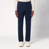 Santaniello Cotton Clark Double Pleat Pants In Blue