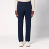 Santaniello Cotton Clark Double Pleat Pants In Blue