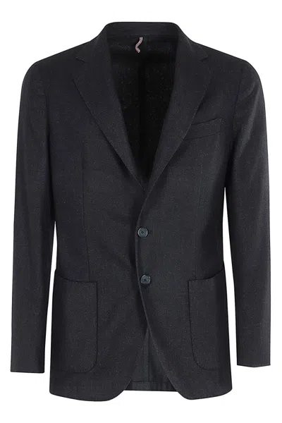 Santaniello Blue Garment Dyed Wool