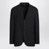 Santaniello Blue Wool Blend Single-breasted Jacket