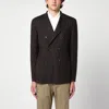Santaniello Men's Checked Double Breasted Jacket In Brown