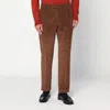 Santaniello Brown Corduroy Pants In Brown