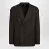 Santaniello Men's Checked Double Breasted Jacket In Brown