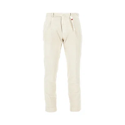 Santaniello Corduroy 'arechi' Trousers In Neutral