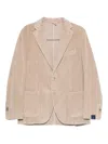 Santaniello Corduroy Blazer In Neutral