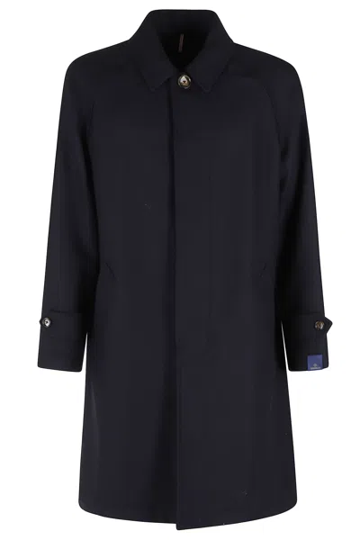 Santaniello Diagonale Doppia Faccia Soft Touch Cashmere In Blue