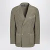 Santaniello Double-breasted Sage Jacket