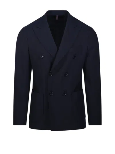 SANTANIELLO DOUBLE-BREASTED TAILORED JACKET