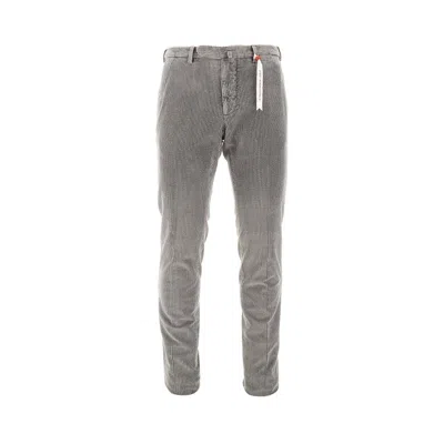 Santaniello 'evoluto' Corduroy Pants In Gray