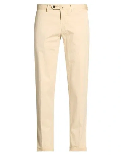 Santaniello Evoluto Man Pants Beige Size 40 Cotton, Elastane In Neutral