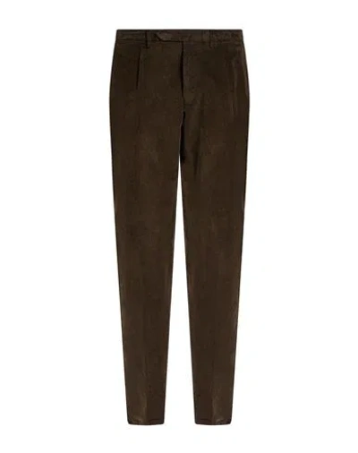 Santaniello Evoluto Man Pants Dark Brown Size 40 Cotton, Elastane