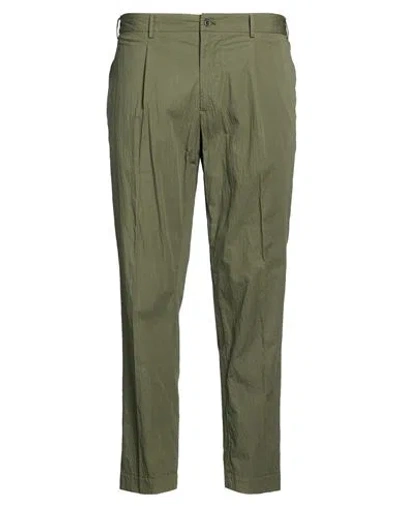 Santaniello Evoluto Man Pants Military Green Size 38 Cotton, Elastane