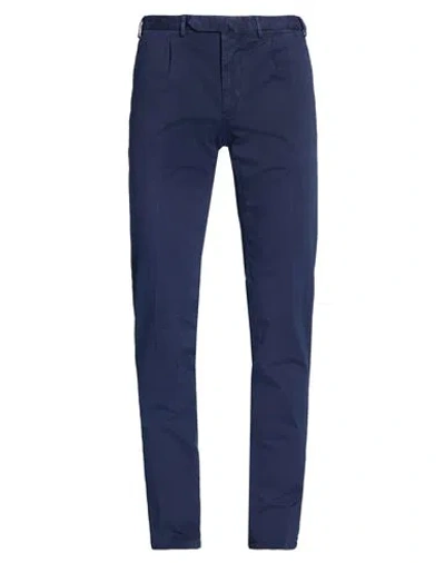 Santaniello Evoluto Man Pants Navy Size 32 Cotton, Elastane In Blue