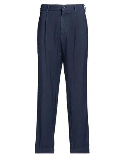 Santaniello Evoluto Man Pants Navy Size 36 Wool In Blue