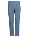 Santaniello Evoluto Man Pants Pastel Blue Size 30 Cotton, Linen In Blue