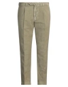Santaniello Evoluto Man Pants Sage Green Size 40 Cotton, Linen