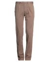 Santaniello Evoluto Man Pants Taupe Size 40 Cotton, Elastane In Brown