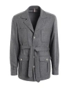 Santaniello Exclusively For Mimma Ninni Man Shirt Grey Size 40 Wool