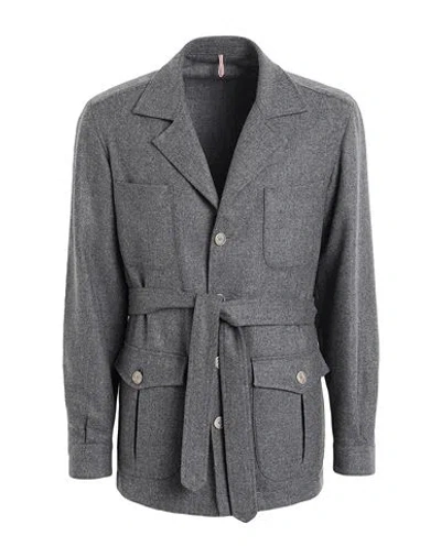 Santaniello Exclusively For Mimma Ninni Man Shirt Grey Size 40 Wool