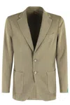 Santaniello Forest Green Ice Gabardine Tailored Jacket In F Verde Foresta