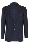 Santaniello Man Blazer Midnight Blue Size 44 Wool In B Blu