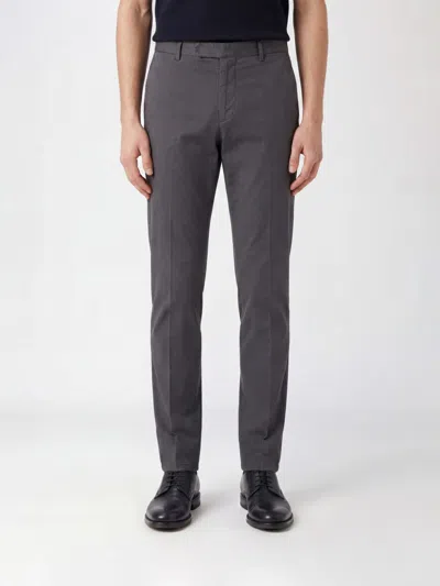 Santaniello Gabardine Chino Trousers In Gray