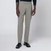 Santaniello Gray Cotton And Cashmere Trousers In Gray