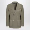 Santaniello Double-breasted Buttoned Blazer In Green
