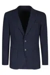Santaniello Giacca Cotone Icegab Gabardina Doppio Ritorto In Ice Cotton High Twist In Blue