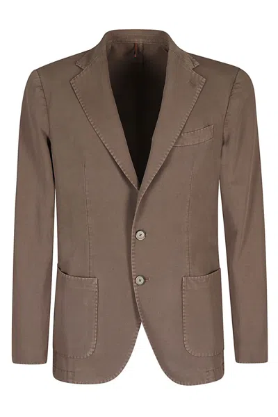 Santaniello Giacca Cotone Icegab Gabardina Doppio Ritorto In Ice Cotton High Twist In F Tortora