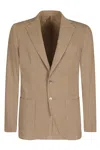 Santaniello Icegab Cotton Jacket Double Twisted Gabardine In Brown