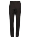 Santaniello Il Viaggiatore Man Pants Dark Brown Size 36 Wool, Polyester, Elastane
