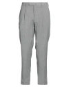 Santaniello Il Viaggiatore Man Pants Grey Size 40 Polyester, Wool, Elastane In Grey