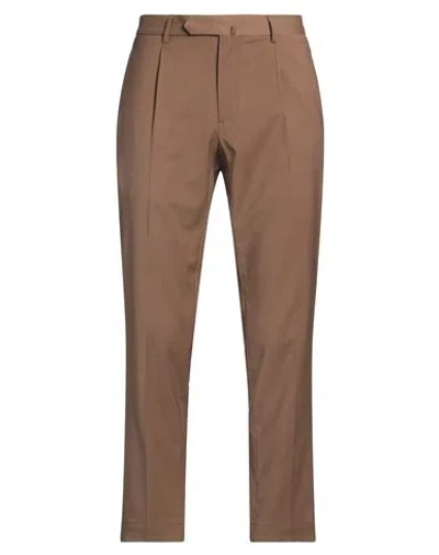 Santaniello Il Viaggiatore Man Pants Khaki Size 32 Polyester, Wool, Elastane In Beige