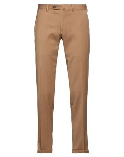Santaniello Il Viaggiatore Man Pants Khaki Size 38 Polyester, Wool, Elastane In Brown