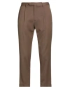 Santaniello Il Viaggiatore Man Pants Khaki Size 38 Polyester, Wool, Elastane In Sand