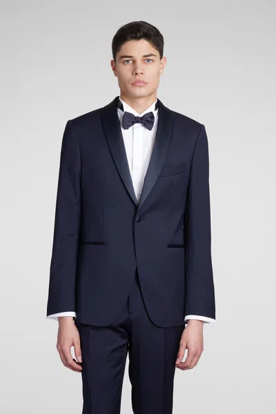 Santaniello Dress In Blue Wool