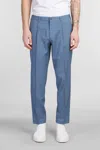 Santaniello Irno Evo Pants In Blue Wool In Blue