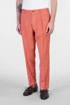 Santaniello Irno Evo Pants In Orange Wool In Pink