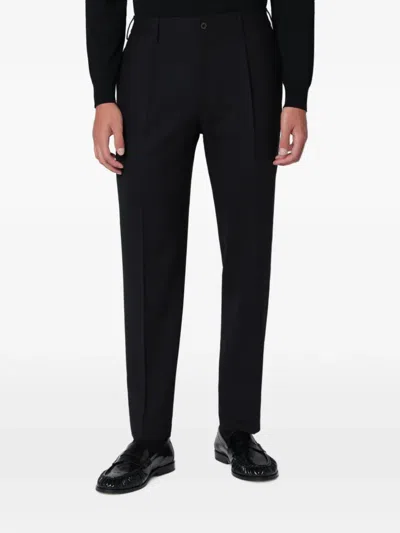 Santaniello Irno Pleated Trousers In Black