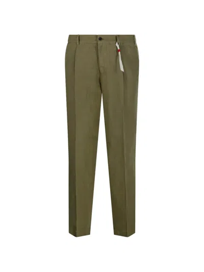 Santaniello Irno Pleated Trousers In Green