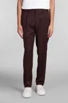 Santaniello Irno Viag Pants In Bordeaux Polyester In Bordeaux